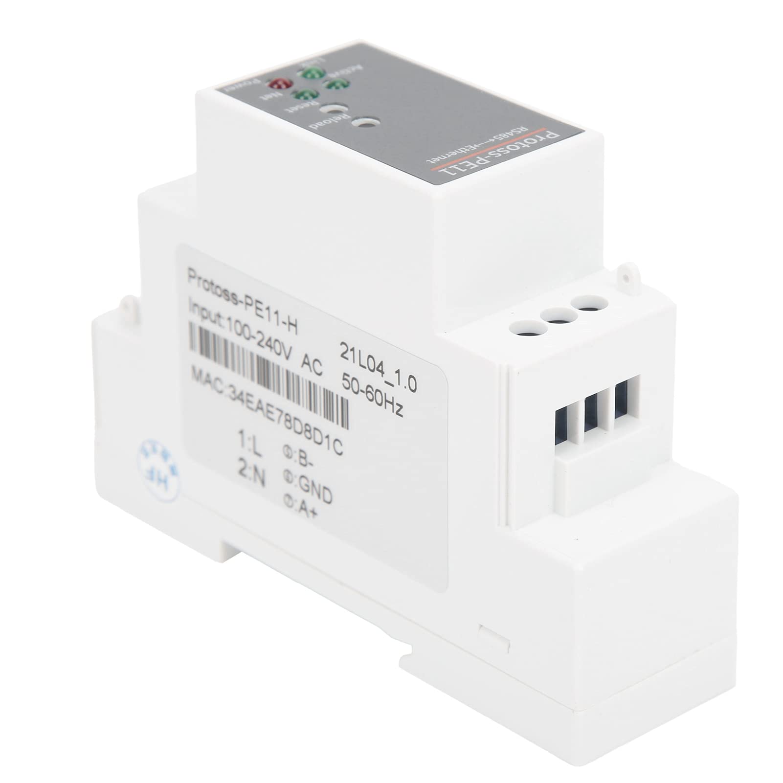 Serwer szeregowy Ethernet PE11-H RJ45 100-240VAC FreERTOS Rail DIN Automatyzacja przemysłowa