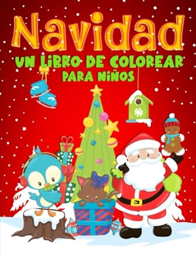 Navidad: Un libro de colorear para niños: 35 bonitas ilustracione...