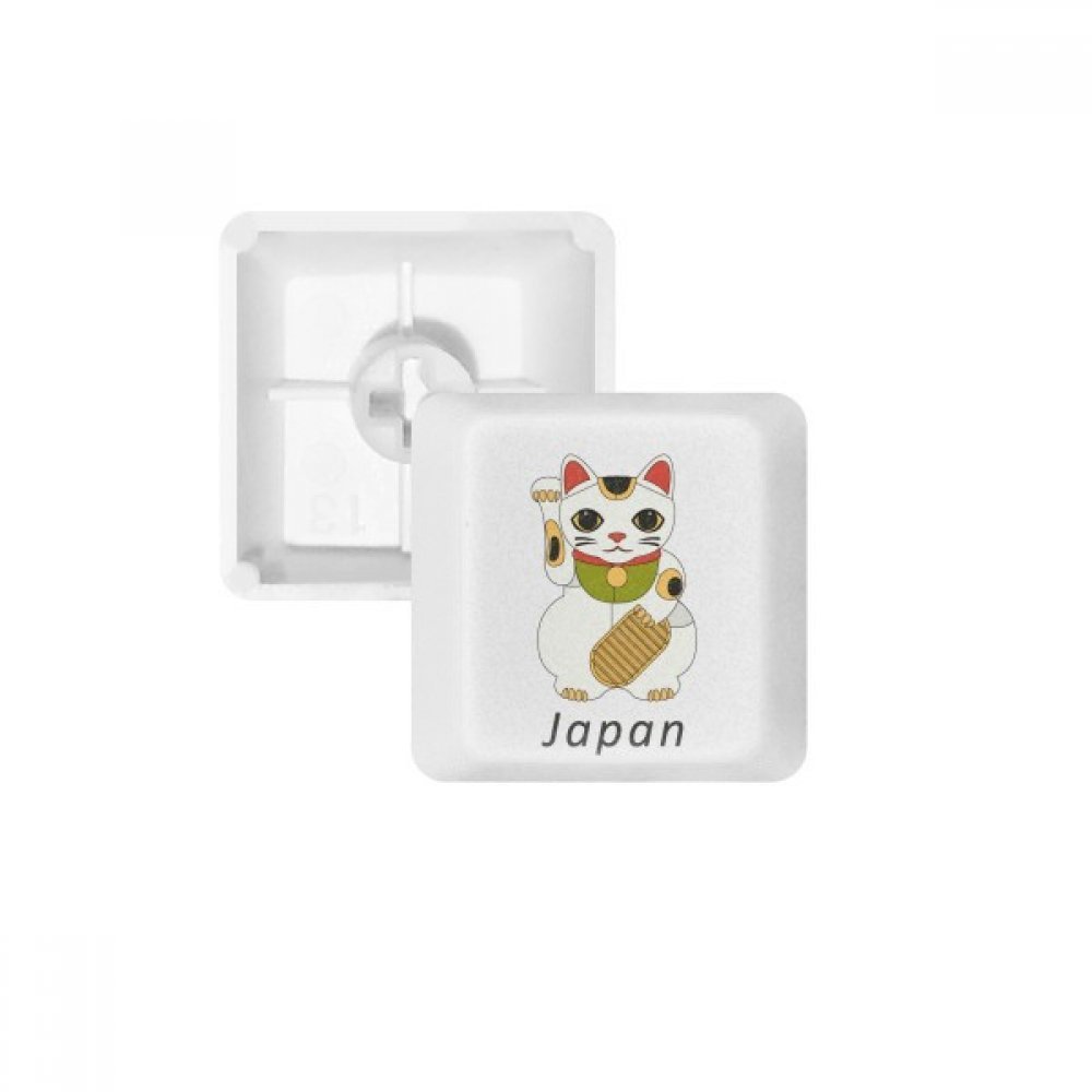 Keycaps PBT Lucky Cat pour clavier mécanique blanc OEM R2 - 4