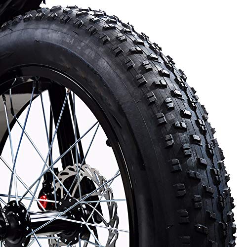 26×4.0 Fat Bike Tires Folding Bead Electric Bicycle Mountain Wire Tire Accessory (1 Tire +1 Tube) #TOP4