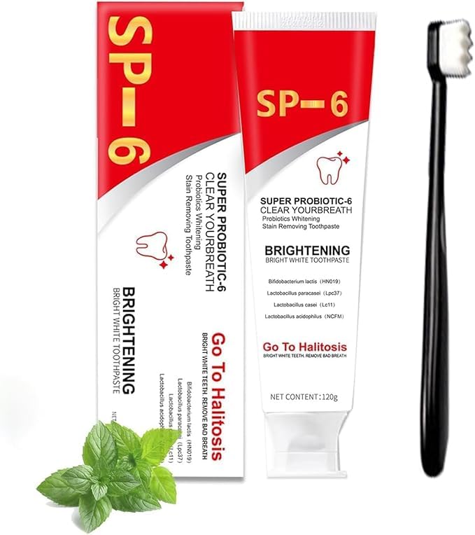 Super Probiotic-6 Toothpaste, Sp-6 Ultra Whitening Toothpaste, Sp 6 Toothpaste, Deep Cleaning Care Toothpaste, Fresh Breath, Super Probiotic-6 Toothpaste(1pcs Toothpaste + 1pcs Toothbrush) (B0DGXSZ7XS) Amazon Price History, Amazon Price Tracker