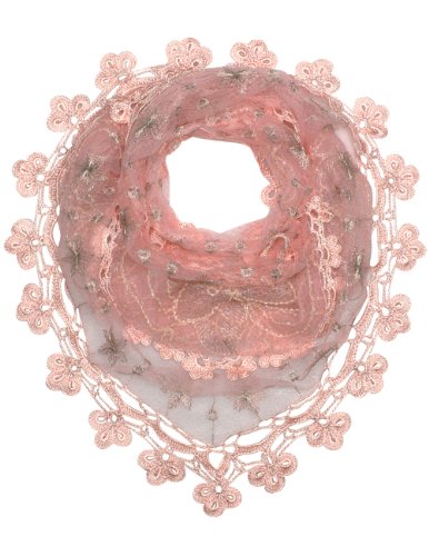 Dahlia Women's Evening Triangle Scarf - Stylish Embroidered Design