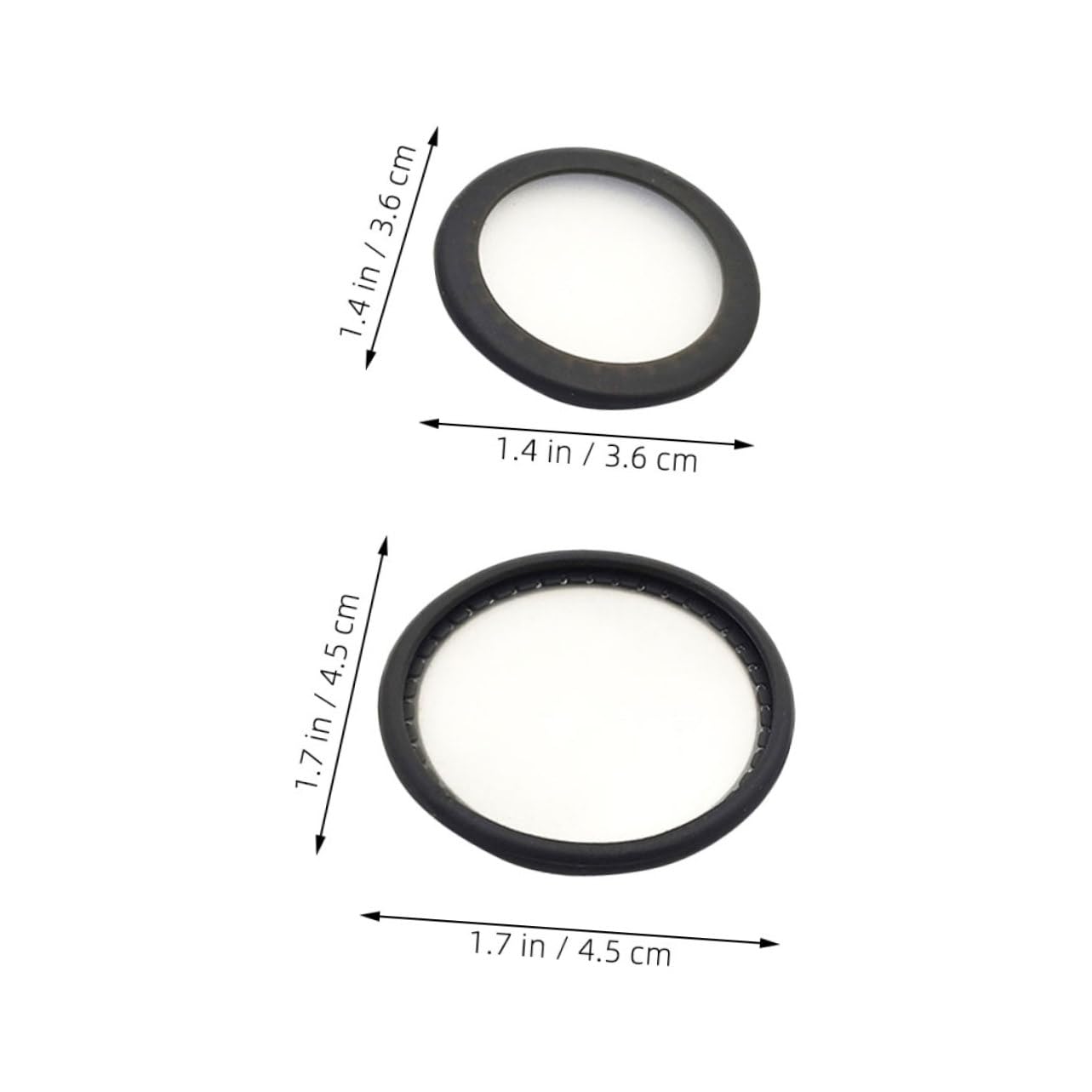 8 Sätze Stethoskopmembran Glocke Für Zubehör Teile -zwerchfellersatz Kardiologie Ersatzmembran Für -membranabdeckung Black Pvc