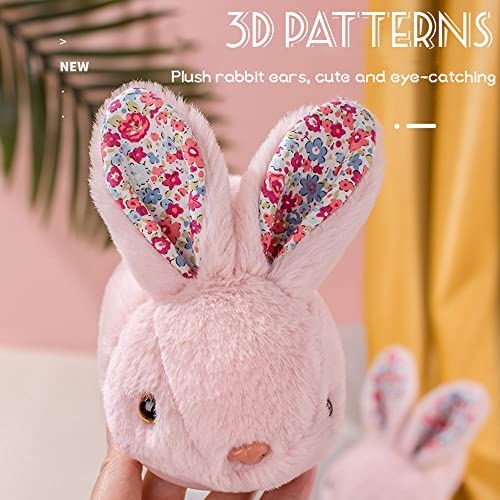 Fadezar Toddler Slippers Girl Boy House Slipper Kids Rabbit Winter Slipper Warm Bunny Slippers Soft Plush Indoor Girls Boys Slipper Cover Heel Pink Pink 5-6 Toddler Cn 140 thumb #2