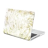 MacBook Pro Retina 13 Case, GMYLE Hard Case Print Frosted for MacBook Pro 13 inch with Retina display (Model: A1425 and A1502) - White Swirling Paint Pattern Rubber Coated Hard Cover (Not Fit for Macbook Pro 13 inch A1278)