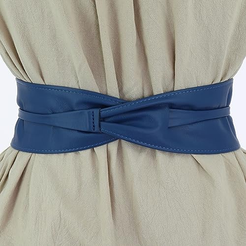Image of FASHIONGEN - Woman Italian leather Obi belt, CASSIANE
