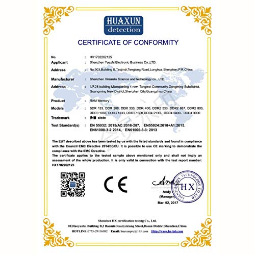 Goodwife DDR4 2133MHz 4GB 17000Hz Memory RAM Module for Laptop 288 pins