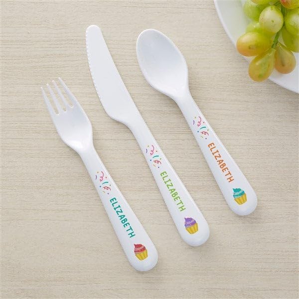 Personalization Universe Special Birthday Personalized Kids 3pc Utensil Set