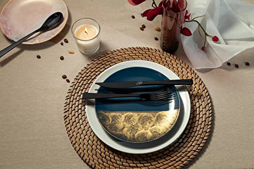 Otto Koning - Berlin - Set di Posate 20 Pezzi in Acciaio Inossidabile Placcato in Nero Titanio e Lucido, Spessore 4 mm. e Coltello da Bistecca. Un Moderno Servizio da tavola per 4 commensali - immagine 6