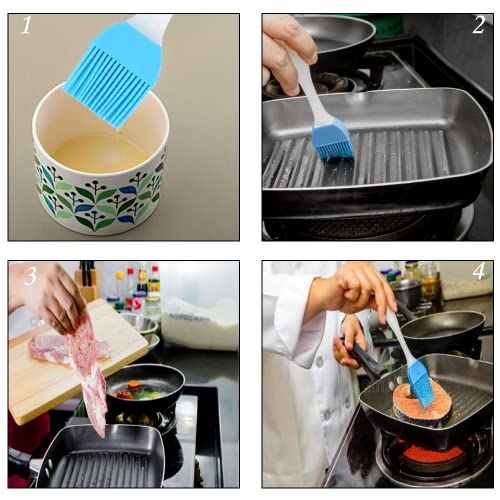 Silikon Backpinsel, Hitzebeständigem Silikon Grillpinsel, Küche Pastry Brush, Wiederverwendbar SoßEnpinsel, GebäCkbüRste, für BBQ Marinaden Kochen Backen