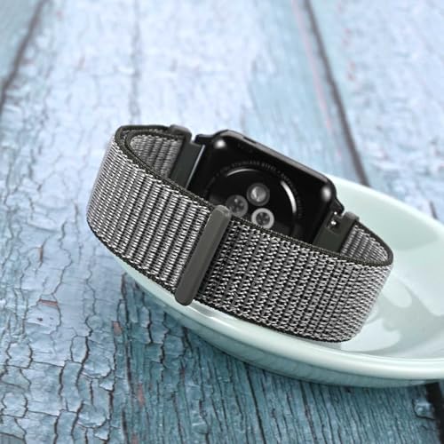 Image of WOCCI Adjustable Nylon Sport Watch Bands with Hook and Loop Fastener, Quick Release Watch Straps for Men and Women, Band Width 18mm 20mm 22mm