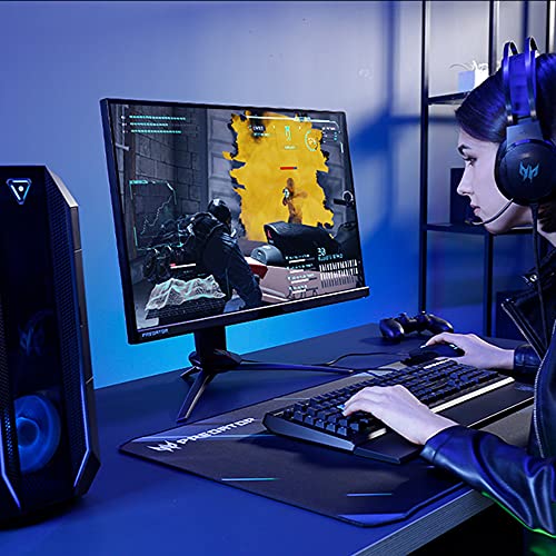 Image of Acer Predator XB323QK NVbmiiphuzx 31.5 inch UHD (3840 x 2160) Agile-Splendor IPS Gaming Monitor | G-SYNC Compatible | Up to 0.5ms | 144Hz | DCI-P3 90% | 1-USB Type-C, 1-Display Port 1.4 & 2-HDMI 2.1 Ports