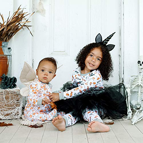 Image of Burt's Bees Baby unisex-baby Sleep & Play, Organic One-piece Romper-jumpsuit Pj, Zip Front Footed Pajama