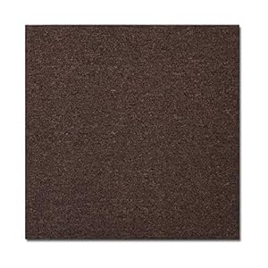 Casa Pura – Tapijttegels ‘Vienna’ zelfklevend | vloerbedekking voor kantoor en commercieel | geschikt voor vloerverwarming, antistatisch, geluiddempend | Polypropyleen | 4 stuks (1 m²) | elk 50 x 50 cm | chocoladebruin