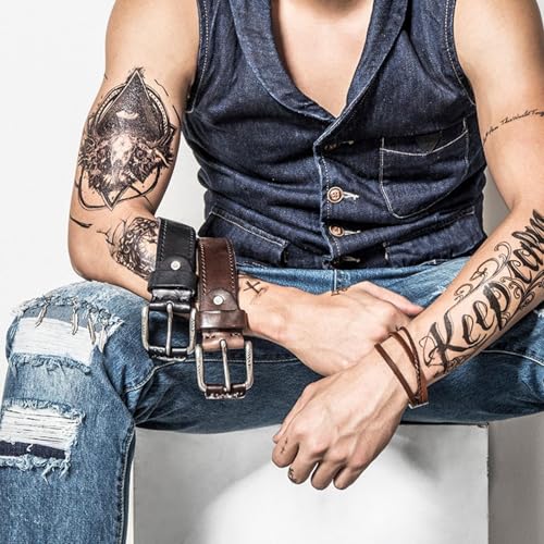 Ceintures pour jeans en cuir véritable pour un look décontracté