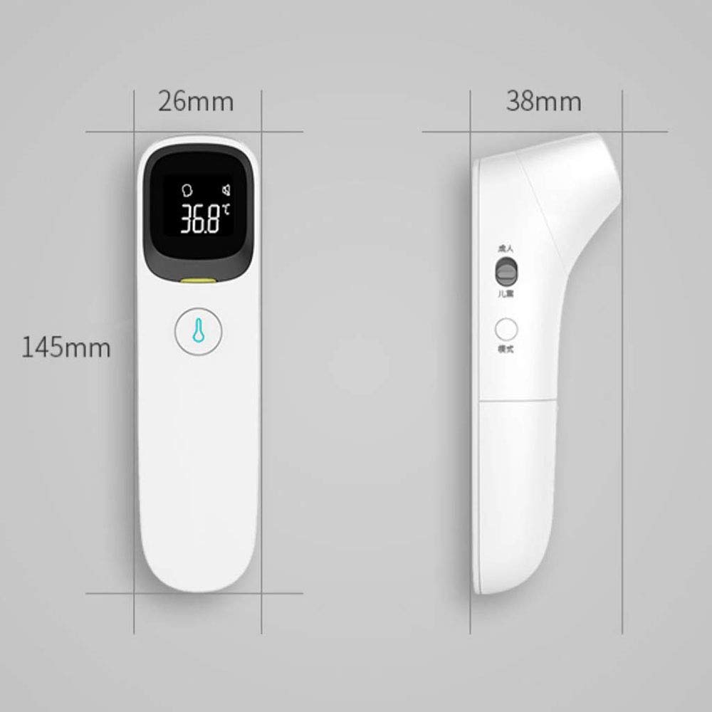 Sin Contacto Termómetro Bebé, Frente Médico Digital por Infrarrojos Y Termómetro De Oído, 20 Juegos De La Memoria De Datos, Fiebre De Alarma, Apagado Automático, para Los Niños