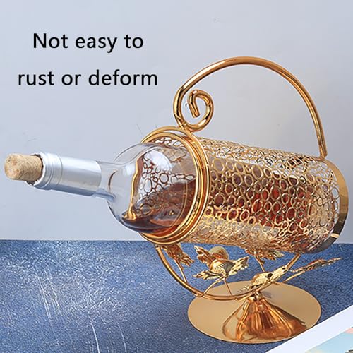 Casier à vin métal moderne range-bouteilles durable argent cuisine - 7