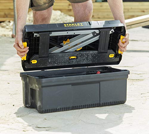 Image of STANLEY FMST81083-1 150 kg Load Capacity Heavy-Duty Portable Plastic Work Step Tool Box, 25 inch