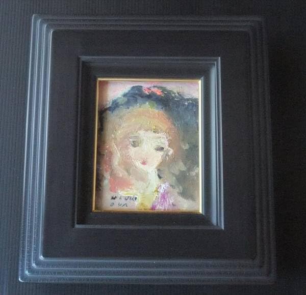 織田 廣喜 氏の「少女」F０号　日本芸術院会員 人気画家　９８歳没　従四位 Amazon.co.jp: 織田 廣喜 個人美術館の収蔵作品にお勧め人気画家