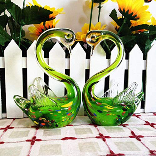 Figurine animal statue cygne en verre, le cadeau de mariage idéal et symbolique