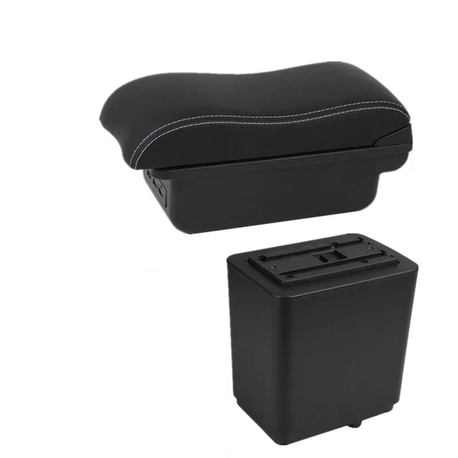 Ysdsls B2 White Line 3Usb Armrest Box With Multifunctional Support Pu Cushion Car Interior Modification Accessories For Partner Tepee