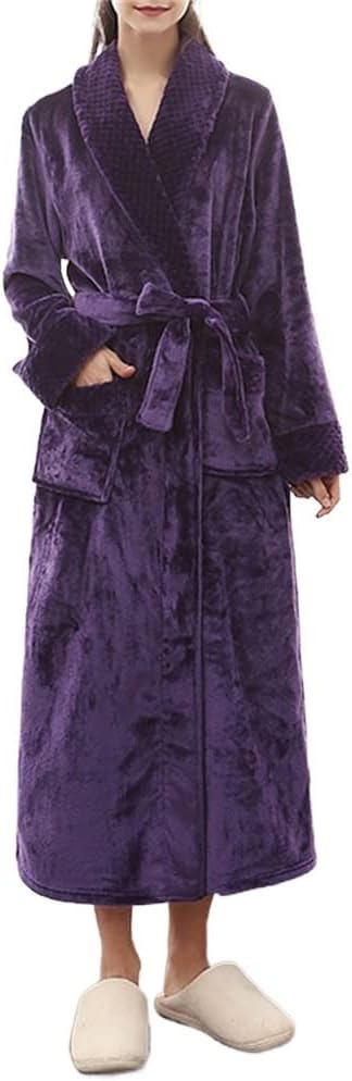 Coral Fleece Pajamas Thickened And Lengthened Couple Bathrobe Home Service