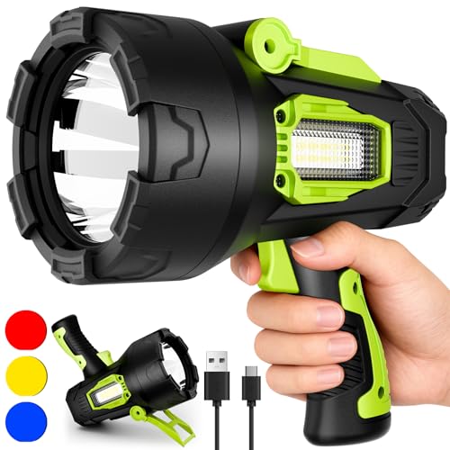 Rechargeable 99,000 Lumens Spotlight with COB