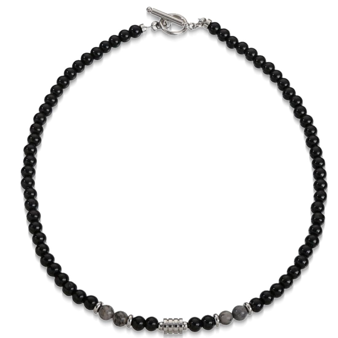 Collana Uomo In Ossidiana, Occhio Di Tigre, Ematite E Pietra Lavica – Diffusore Di Oli Essenziali E Protezione