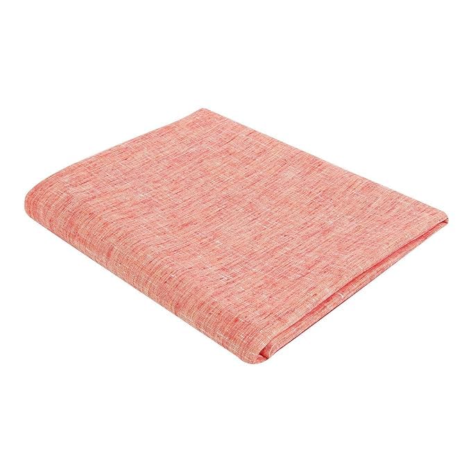 Men's Linen Un-Stitched Shirt Fabric with 44 inch Width (2.50 Pink)-image-18