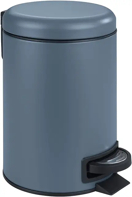 Cestino Bagno WENKO Leman a Pedale, 3L, Acciaio Blu Scuro