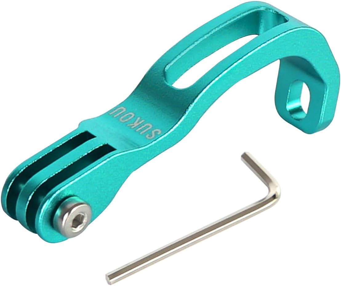 Bike Fork Mount Frontlight Bracket, Road Bicycle Headlight Holder Stand Bracket Cycling Part for Brompton Folding Bike（Teal）