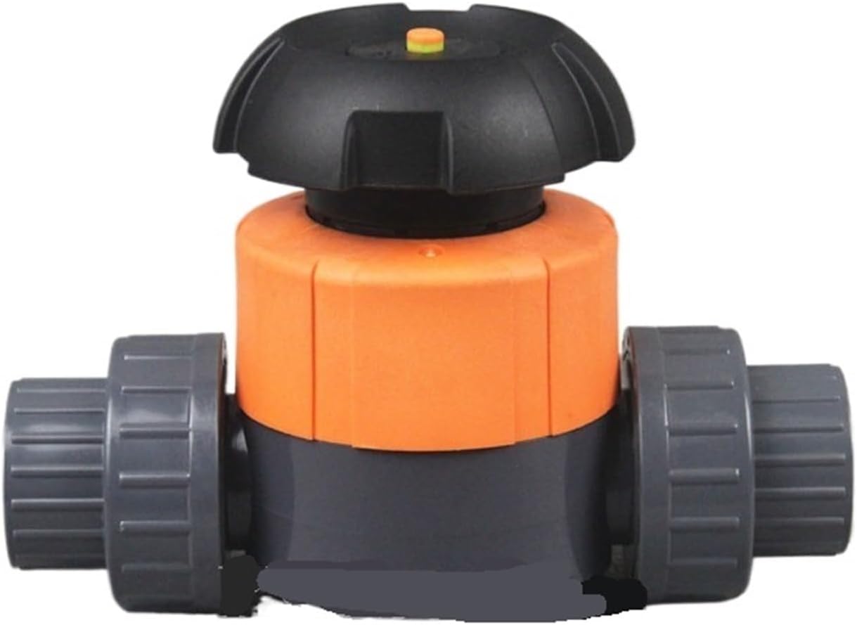 1pc I.D 20~63mm PVC Diaphragm Valve Industrial Water Treatment Aquarium Tank Pipe Valve Garden Irrigation Water Pipe Connector