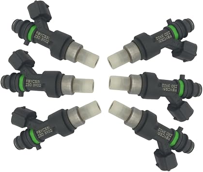 JESBEN 15710-66J00 6pcs Fuel Injectors 18 Holes Replacement for Suzuki Grand Vitara 2.7L-V6 2006-2008 FBYCS50 1571066J00