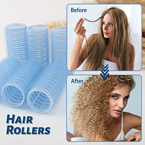 Hair Rollers, 12 Pack Self Grip Salon Hairdressing Curlers, Diy Curly Hairstyle,Colors May Vary, Small #TOP4