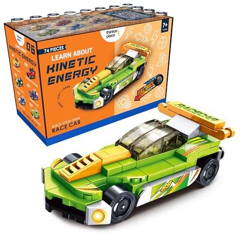 Image of STEM Racing Car Pull Back Building Blocks Set (74Pcs) | DIY Speed Car Toy for Kids 6+ Years (Boys & Girls) | Friction Powered Racing Toy | Creativity & Motor Skills Development