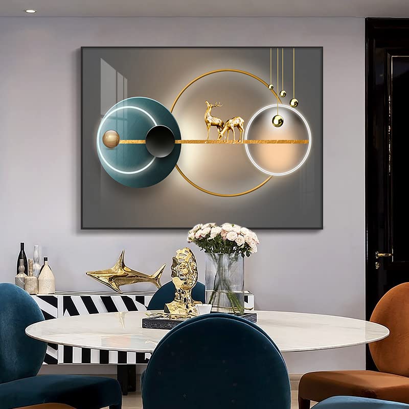 Decoración mural de contadores eléctricos para un salón despejado