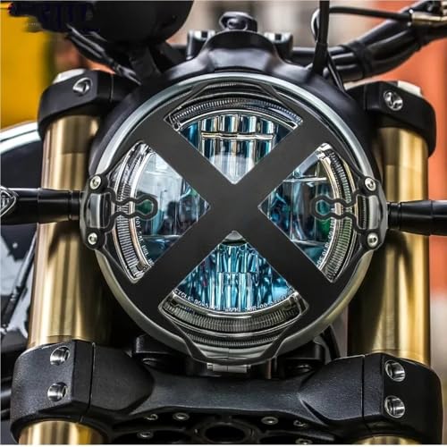 Protection phare Scrambler Icon anti-impacts cache calandre motocross
