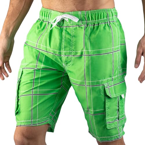 Image of Kanu Surf Men's Flex Plaid Swimtrunk