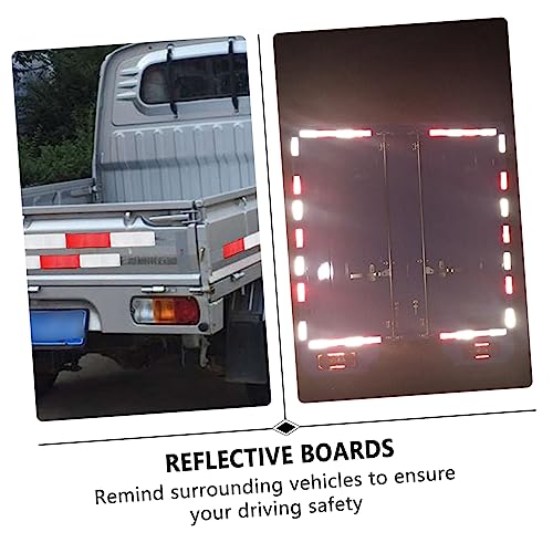 Reflectores adhesivos para carro 15x4.8 cm blanco Garneck miniatura 6