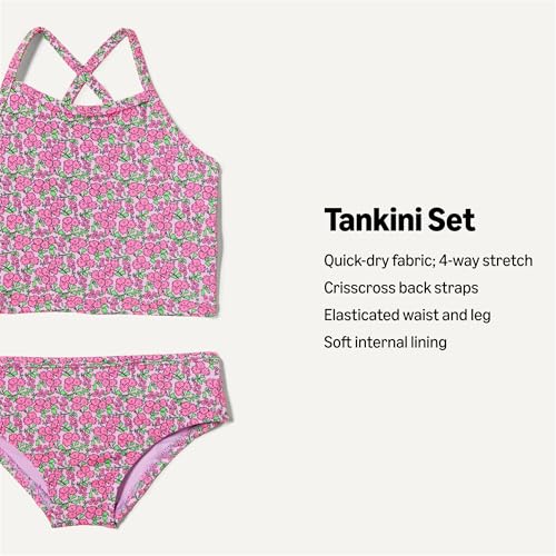 Image of Amazon Essentials Girls and Toddlers' Tankini Set