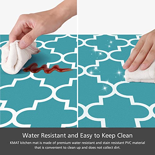image for KMAT Kitchen Mat [2 PCS] 0.47inch Cushioned Anti-Fatigue Kitchen Rug, 