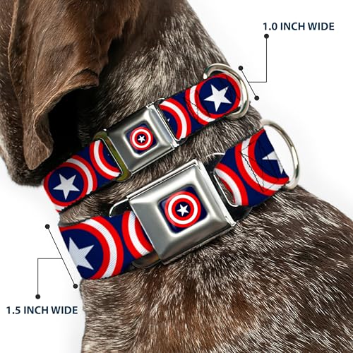 Collier chien Captain America Shield Repeat Buckle Down DC-WCA012-WL Large - 3