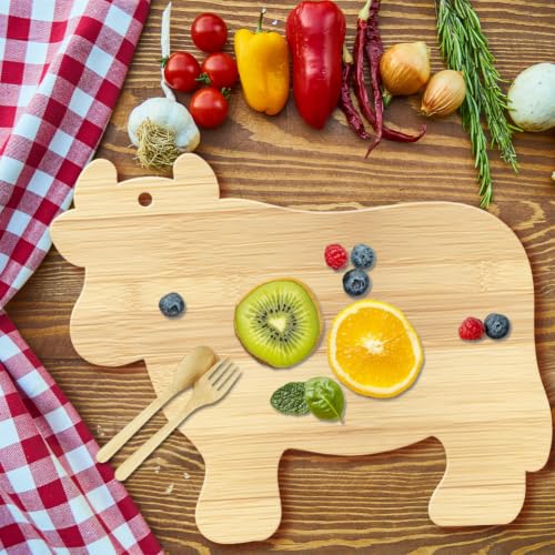 Tabla de Cortar y Bandeja Decorativa en Forma de Vaca miniatura 7