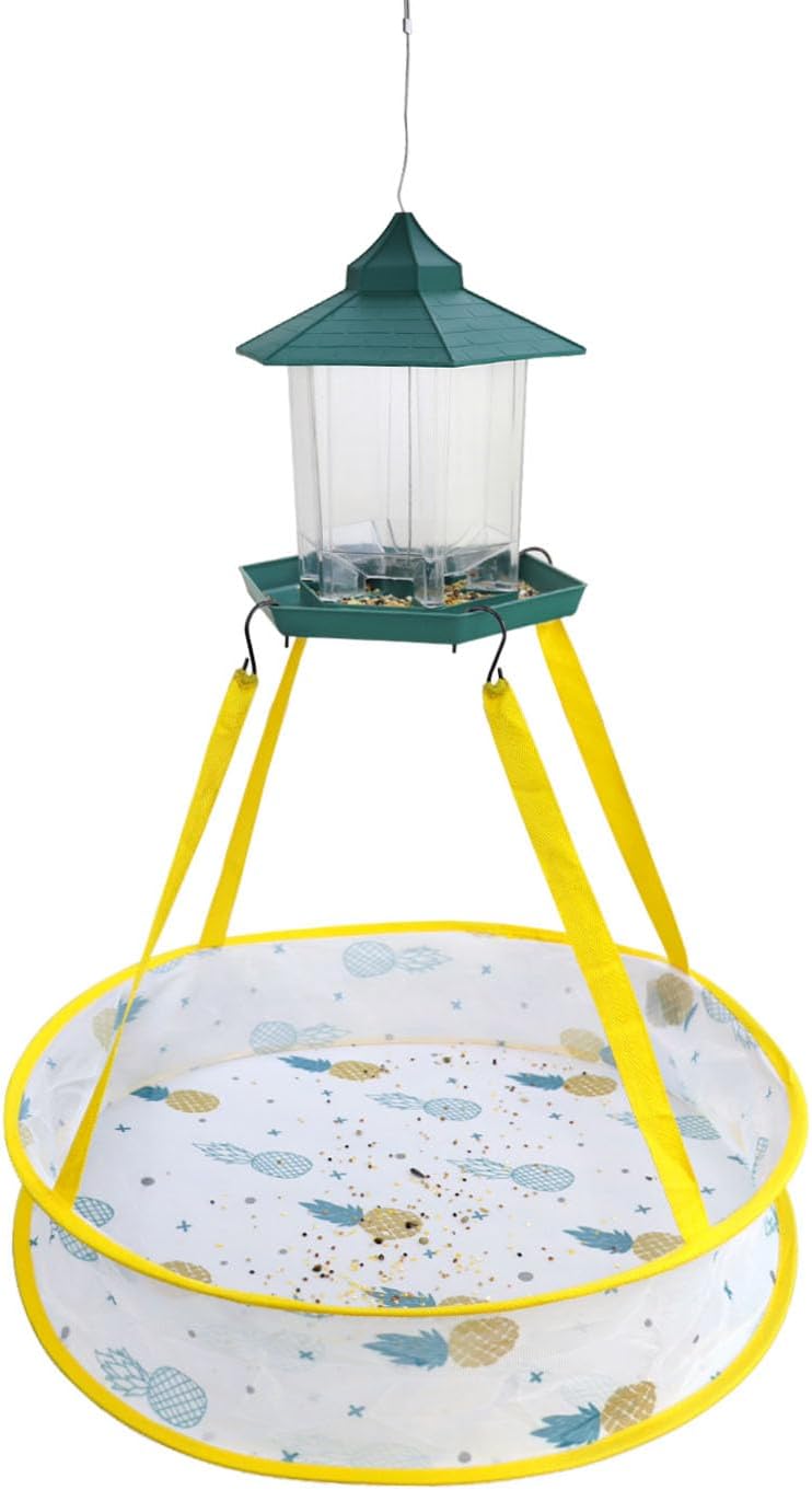 vomvomp 2 Pack Seed Hoops for Bird Feeders Bird Seed Catcher Tray