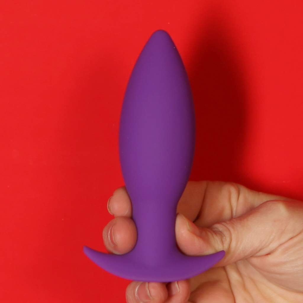 Tantus Adult Toys - Juice - Ultra-Premium Silicone Anal Butt Plug - Black - Firm & Flexible