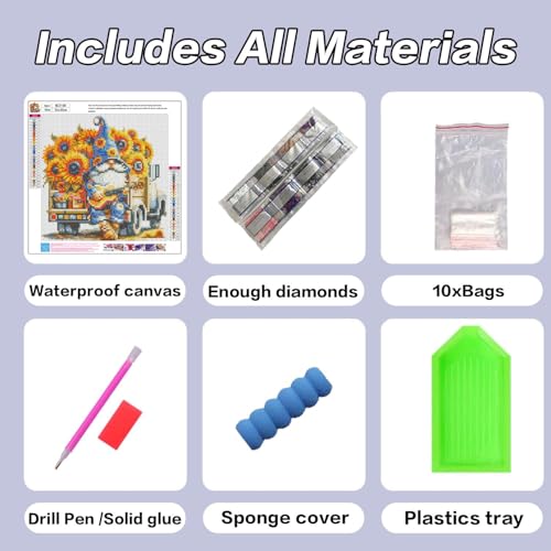 HHMATITS Gnome Diamond Art Kits for Adults 12X12Inch — view 6