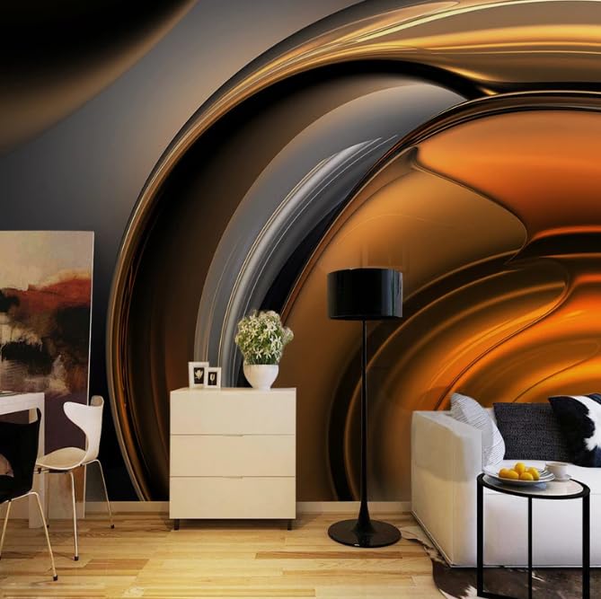 Papier peint mural salon pour transformer un mur vide en fresque 3D