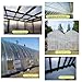 QWEASDF Transparent Roof Sheet,Roofing Cladding Panel,Corrugated Roofing Sheet,Fiberglass Daylighting Panels,Anti-UV Rainproof Sunshine,FRP Daylighting Plate, Greenhouses(3pcs,0.9 * 0.7m/35 * 28in)