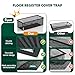 Floor Register Cover Trap, 4 x 10 Inch Floor Air Vent Cover Screen for Home Air Vent Filters 5-Pack Floor Vent Mesh Filters Net Trap, Keeps Out Bugs, Dust, Pet Hair, Black