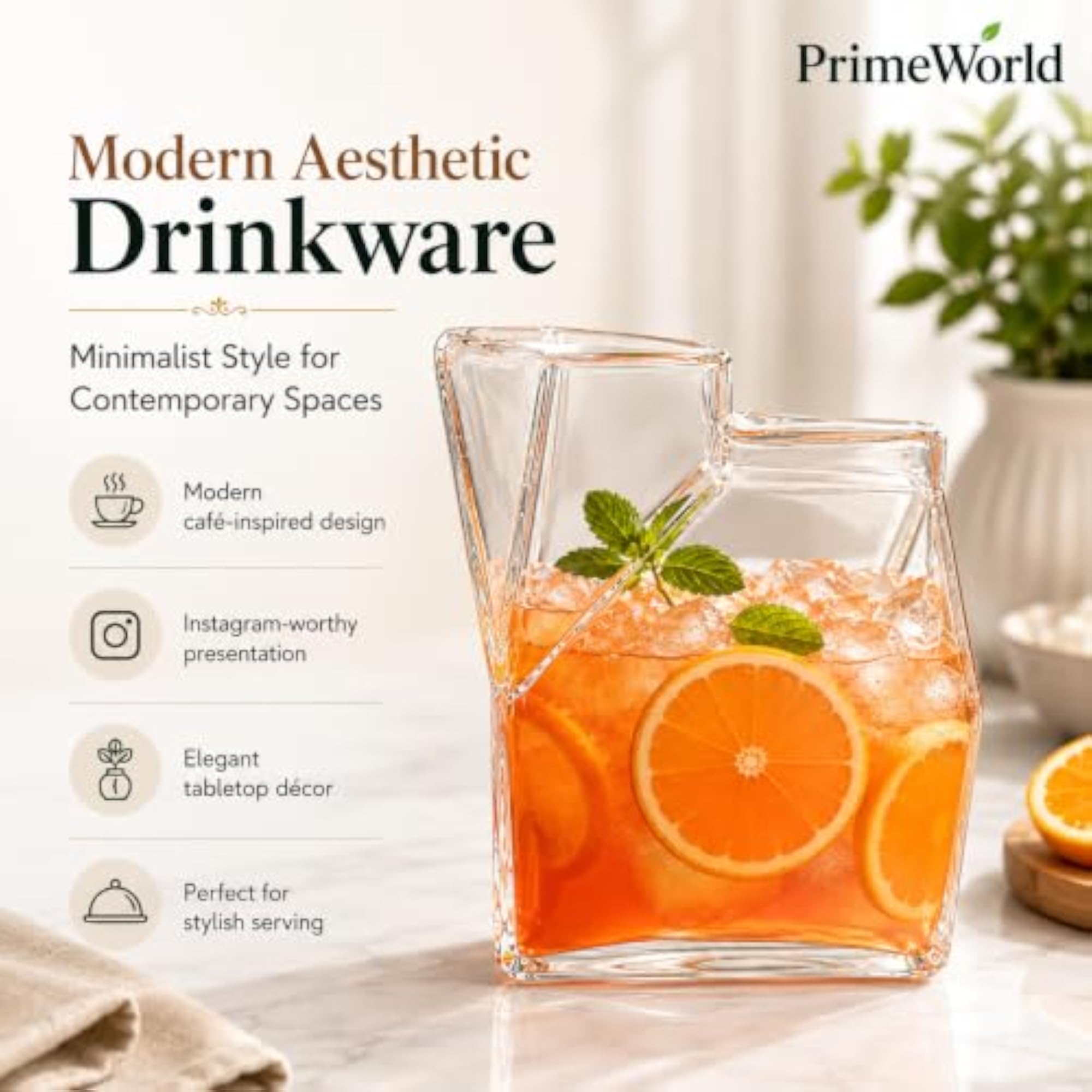 Clear Glass Coffee & Tea Cup Set of 6, 150 ML
